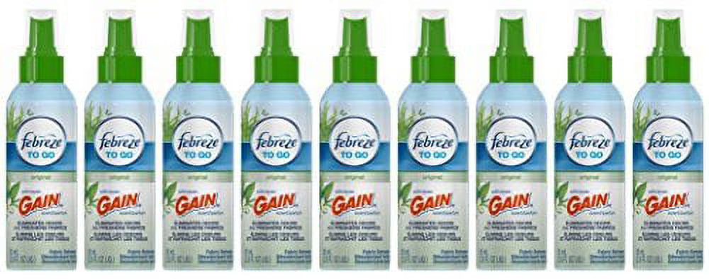 Febreze to Go Fabric Refresher with Gain Original Scent, 2.8 Oz (Pack of 9)