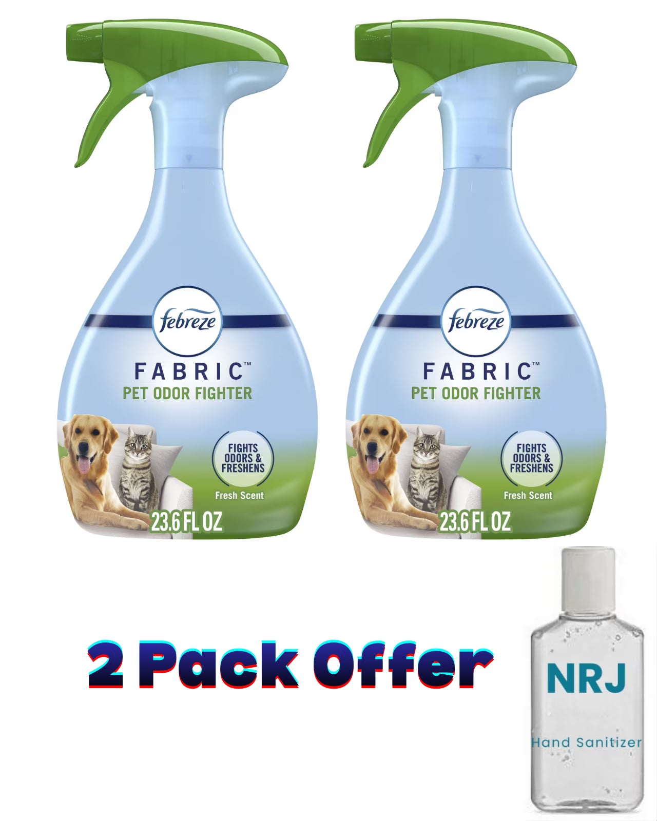 Febreze Fabric Spray Air Freshener, Odor-Fighting Fabric Refresher, Pet Odor