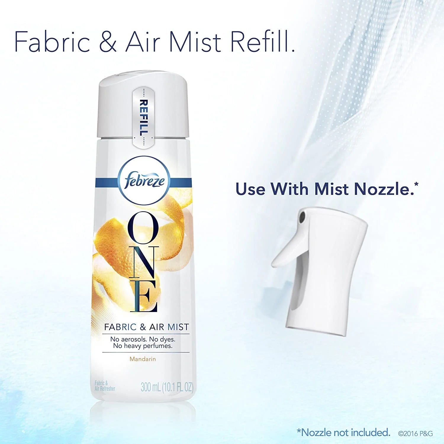 Febreze One Fabric and Air Mist Refill, Mandarin Scent, 10.1 Ounce - View 4