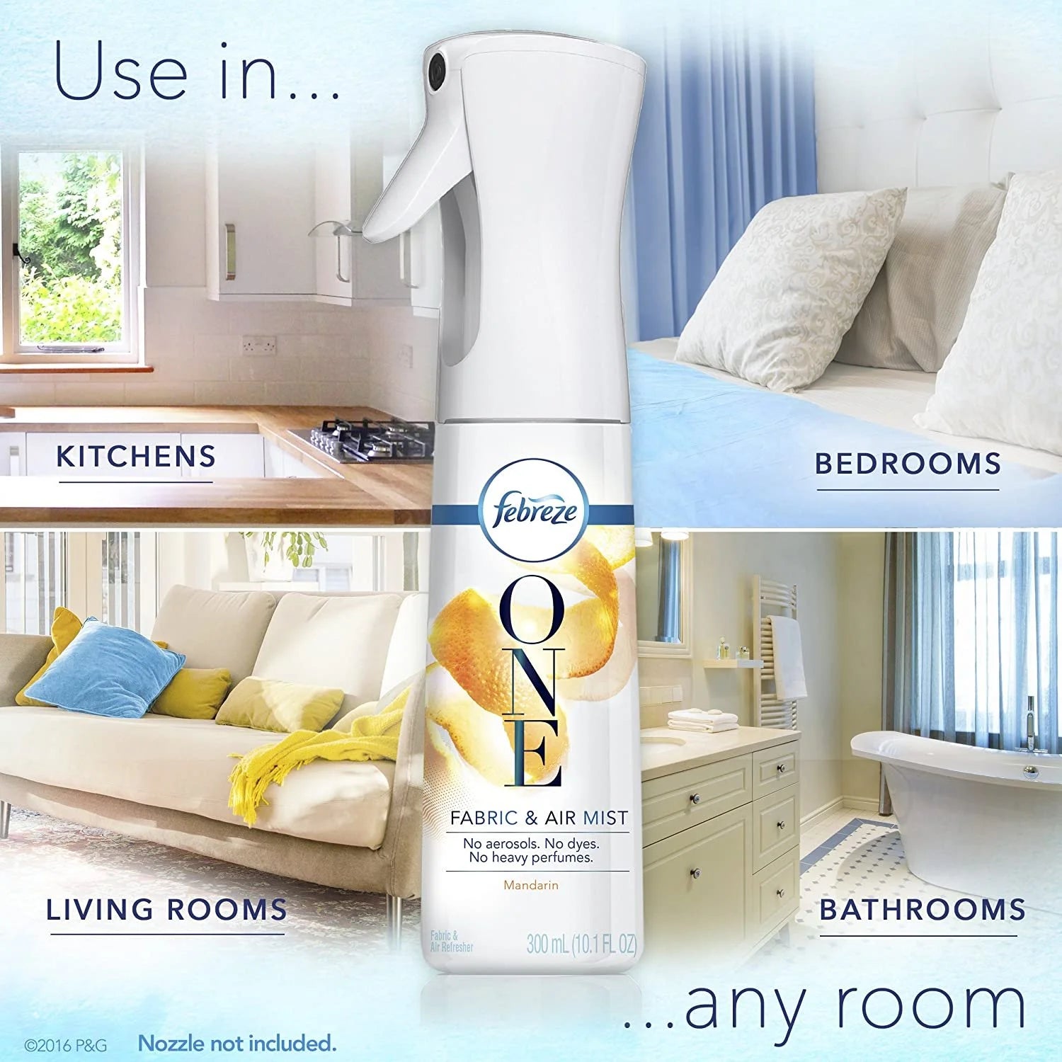 Febreze One Fabric and Air Mist Refill, Mandarin Scent, 10.1 Ounce - View 5