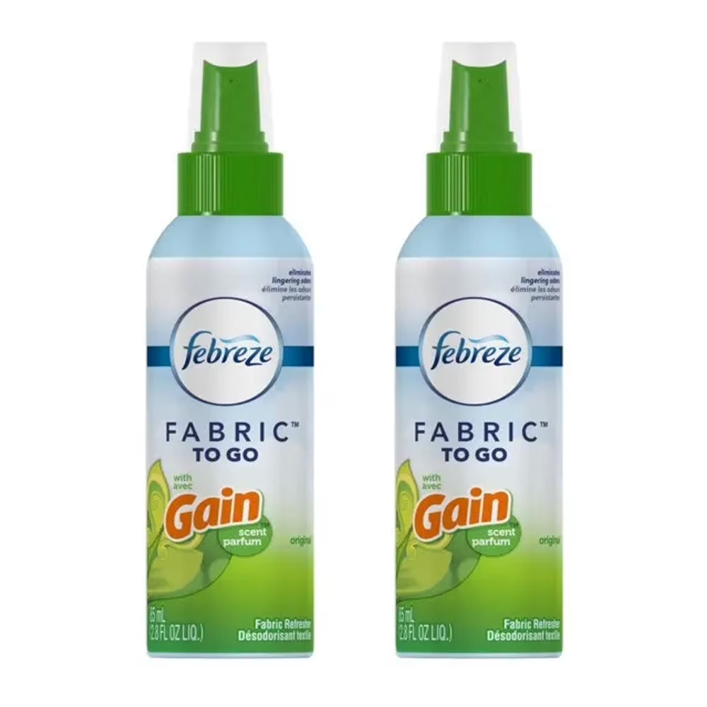 Febreze to Go Fabric Refresher with Gain Original Scent, 2.8 oz, 2 Pack