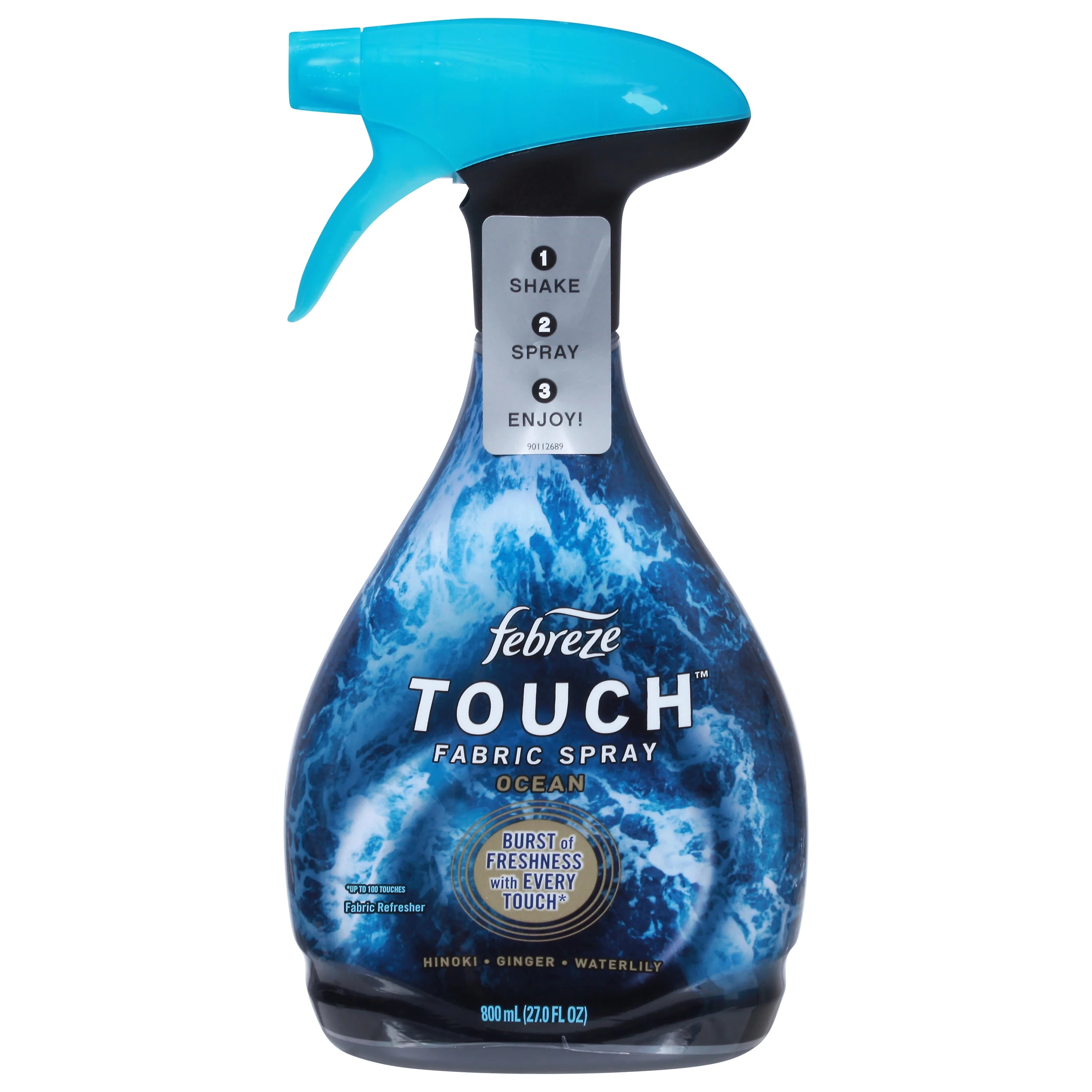 Febreze Touch Fabric Spray and Odor Fighter, 27 oz OCEAN scent Ocean, 27 - View 3