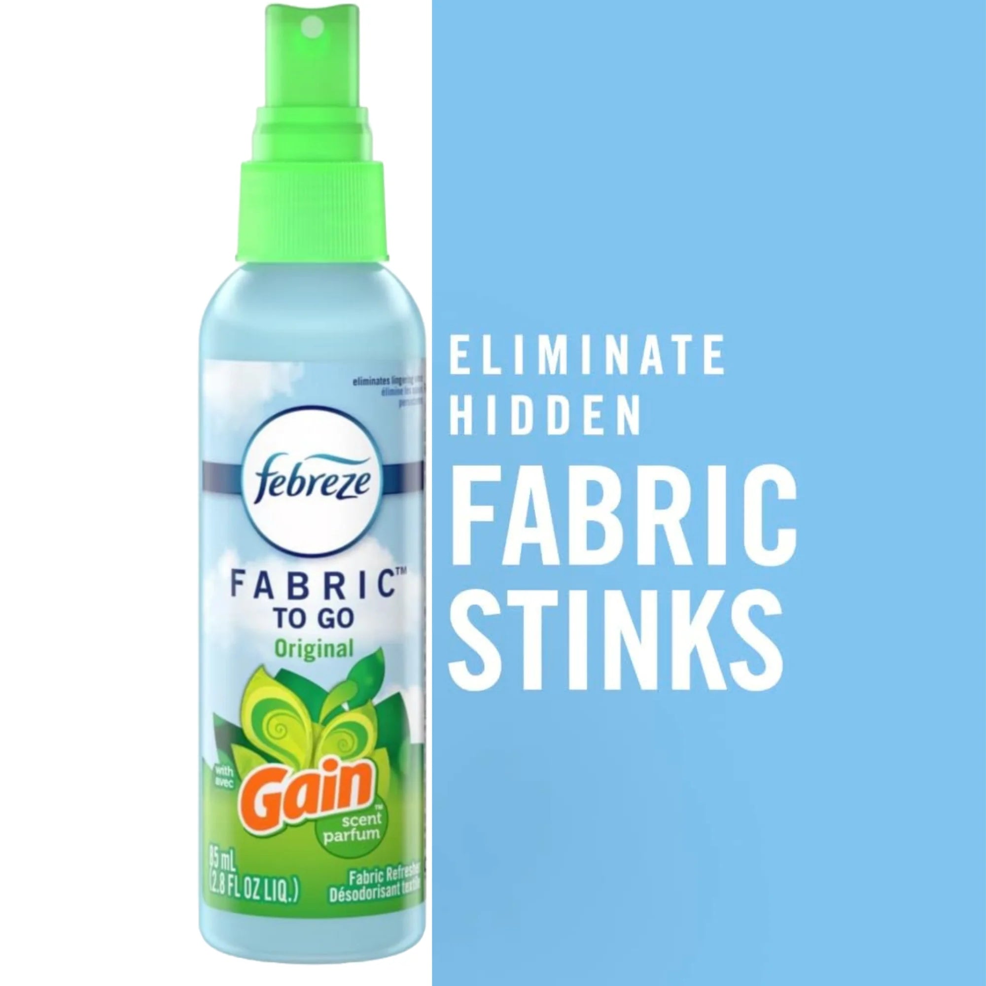 Febreze To Go Fabric Refresher 2.8 Ounce Spray, Gain Original Scent (Pack Of 2) - View 3