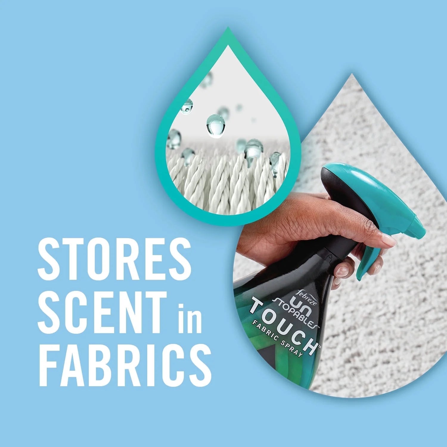 Febreze Unstopables Touch Fabric Spray, Fresh & Breeze, 16.9 oz, Pack of 2 - View 6