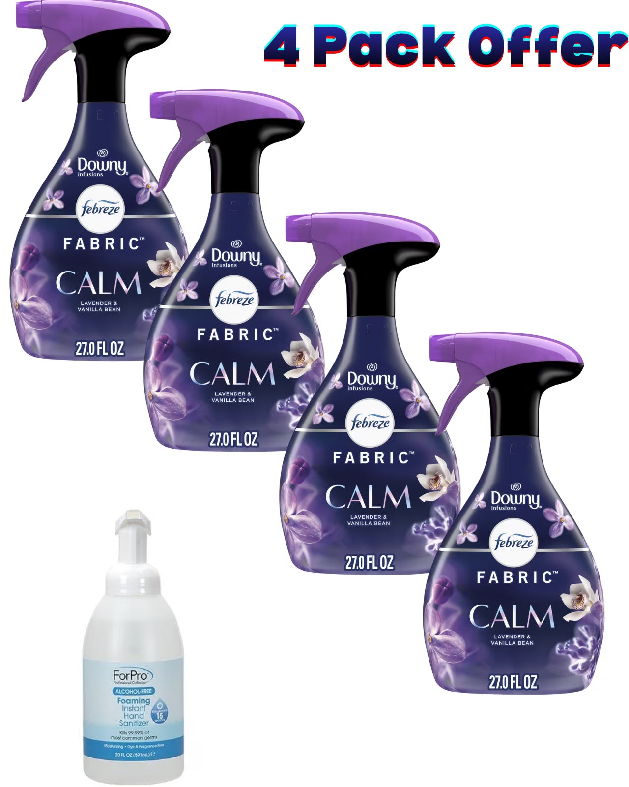 Febreze Fabric Spray Air Freshener, Odor-Fighting Fabric Refresher, Downy Calm,