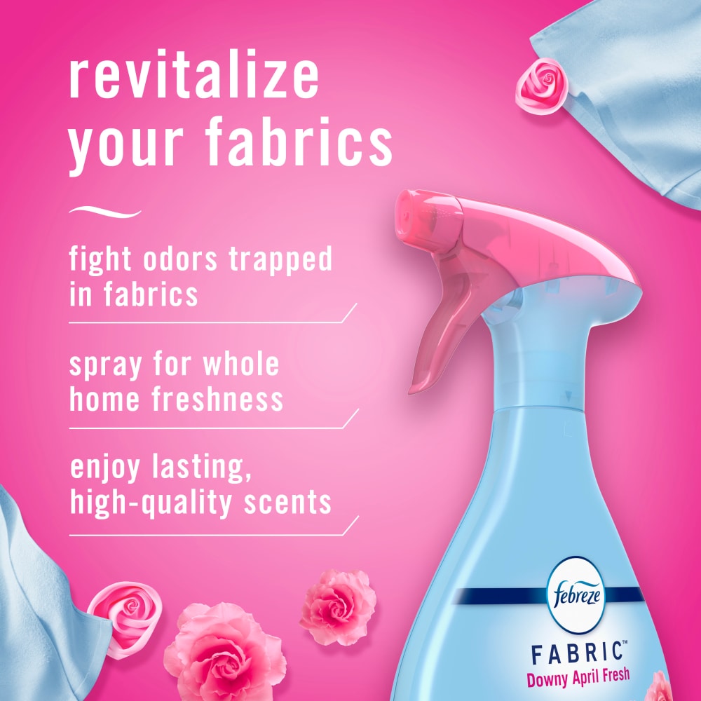 Febreze Fabric Spray Air Freshener Odor-Fighting Fabric Refresher Downy April - View 4