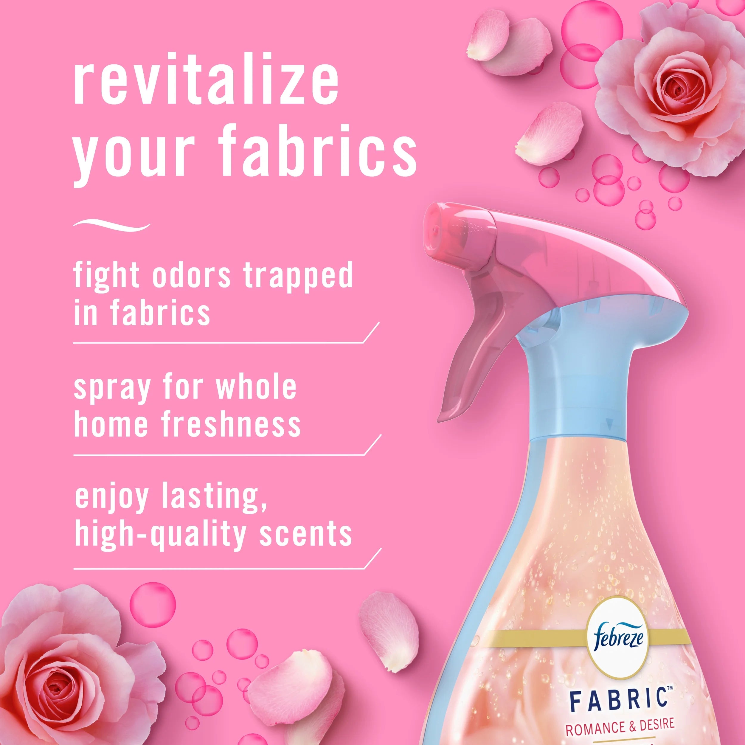 Febreze Odor-Fighting Fabric Refresher Romance & Desire 23.6oz - View 2