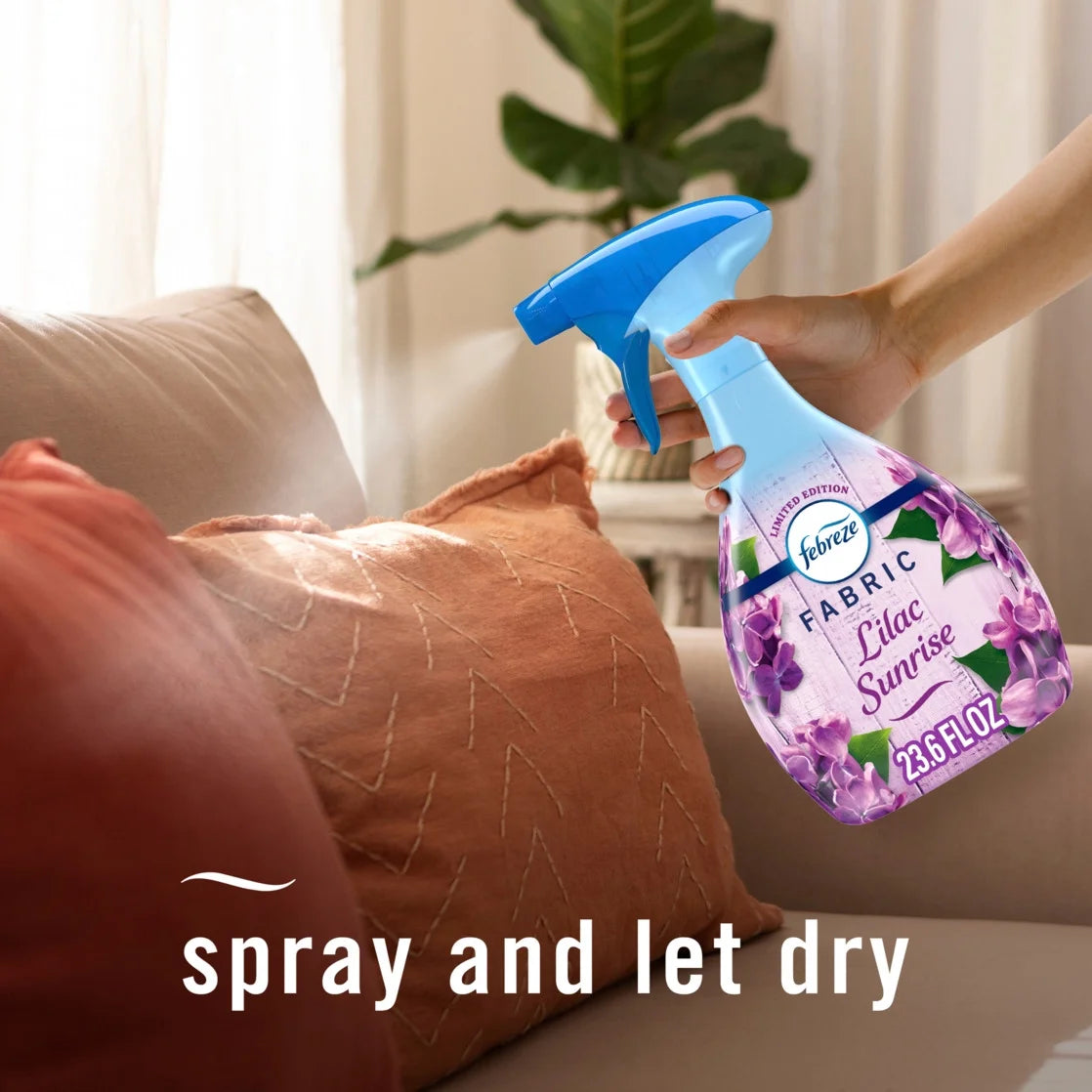 Febreze Auto Fabric Spray Air Freshener for Car, Lilac Sunrise, 23.6oz - View 6