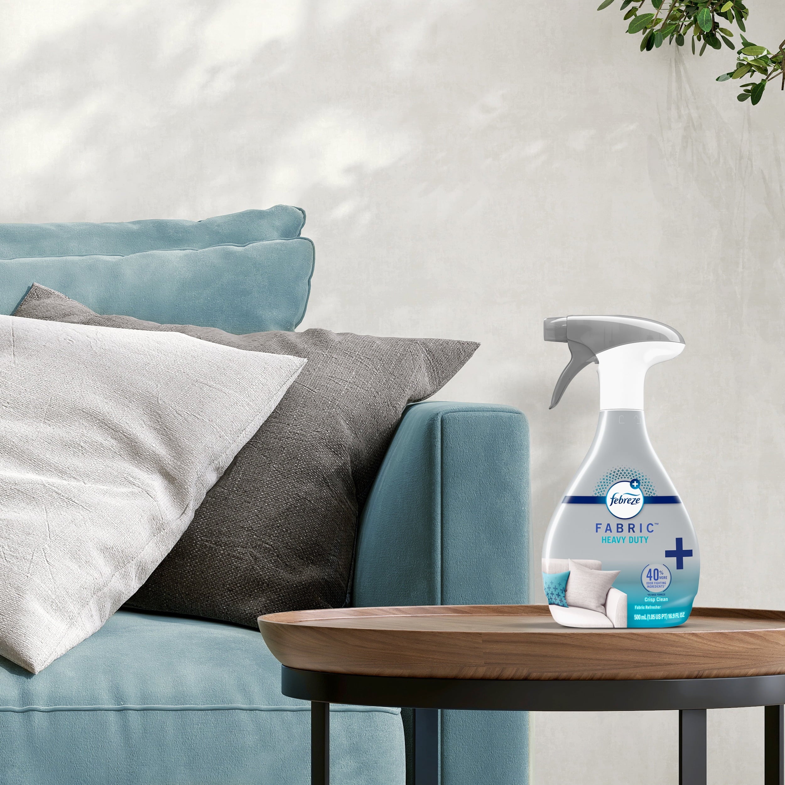 Febreze Fabric Spray Air Freshener, Odor-Fighting, Heavy Duty Crisp Clean, 27 oz - View 6