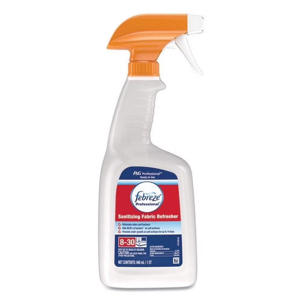 Professional Sanitizing Fabric Refresher, Light Scent, 32 Oz Spray Bottle |