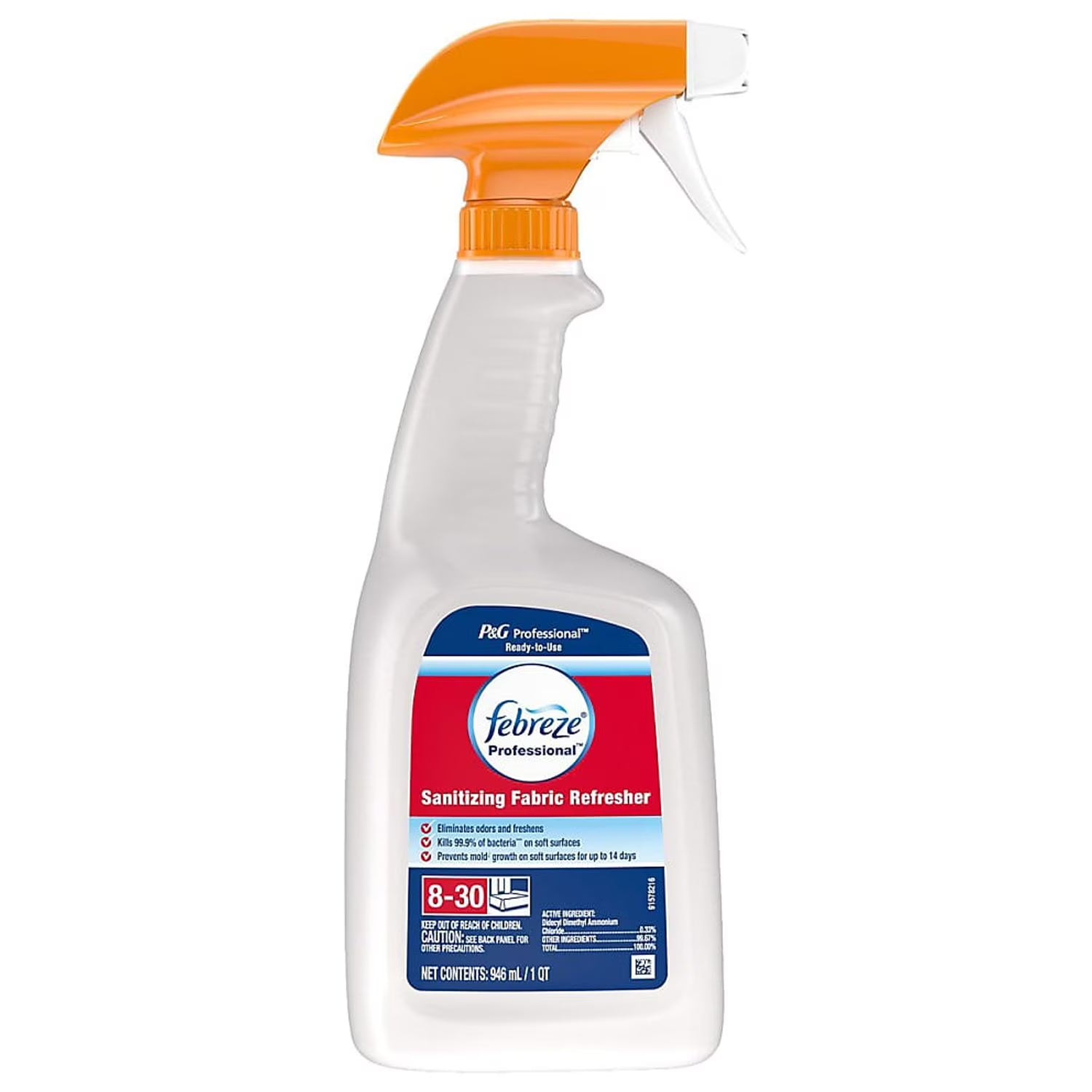 Professional Sanitizing Fabric Refresher, Light Scent, 32 Oz Spray Bottle | - View 2