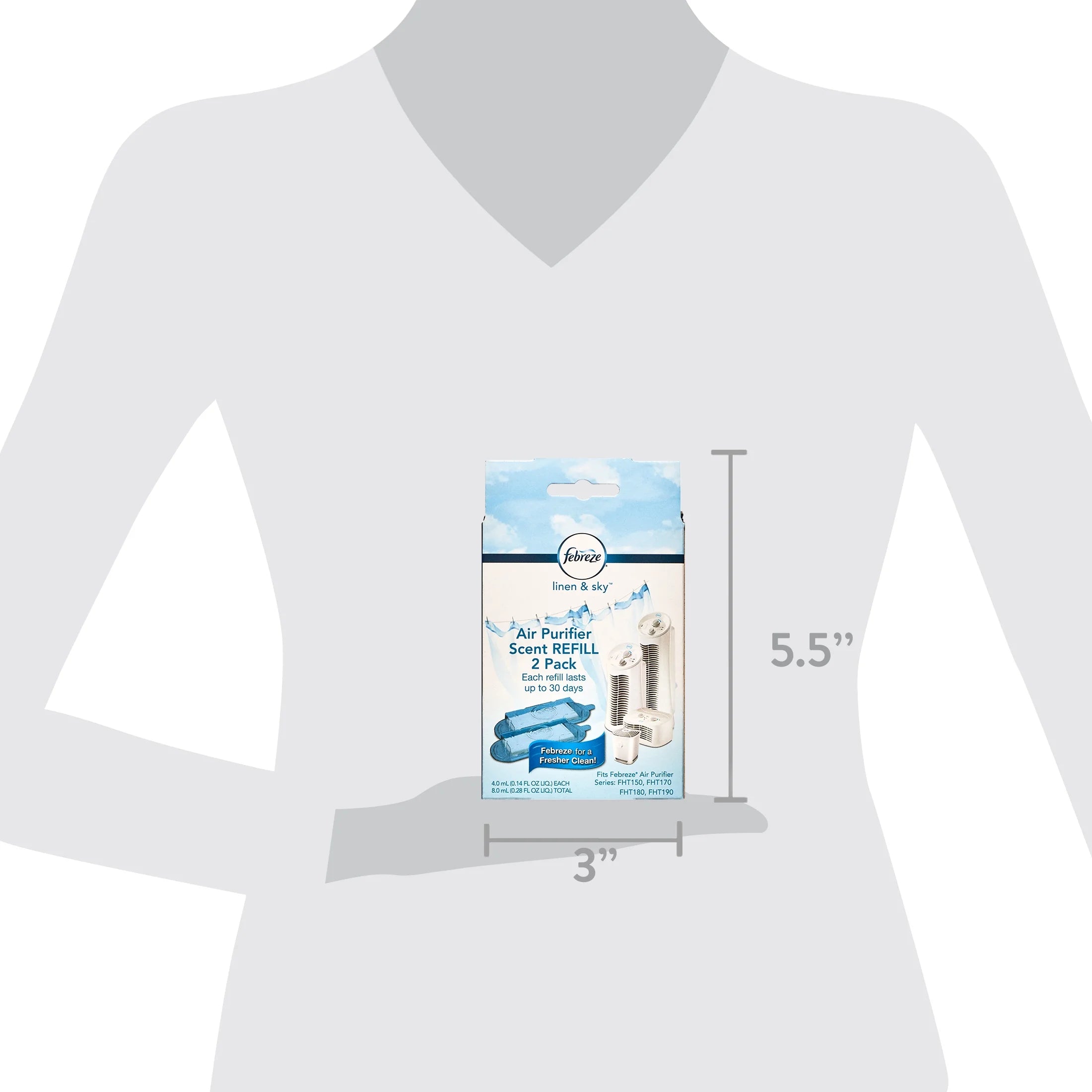 Febreze Air Purifier Linen Refill Scent Cartridge, 2 Pack, FRF102L - View 5