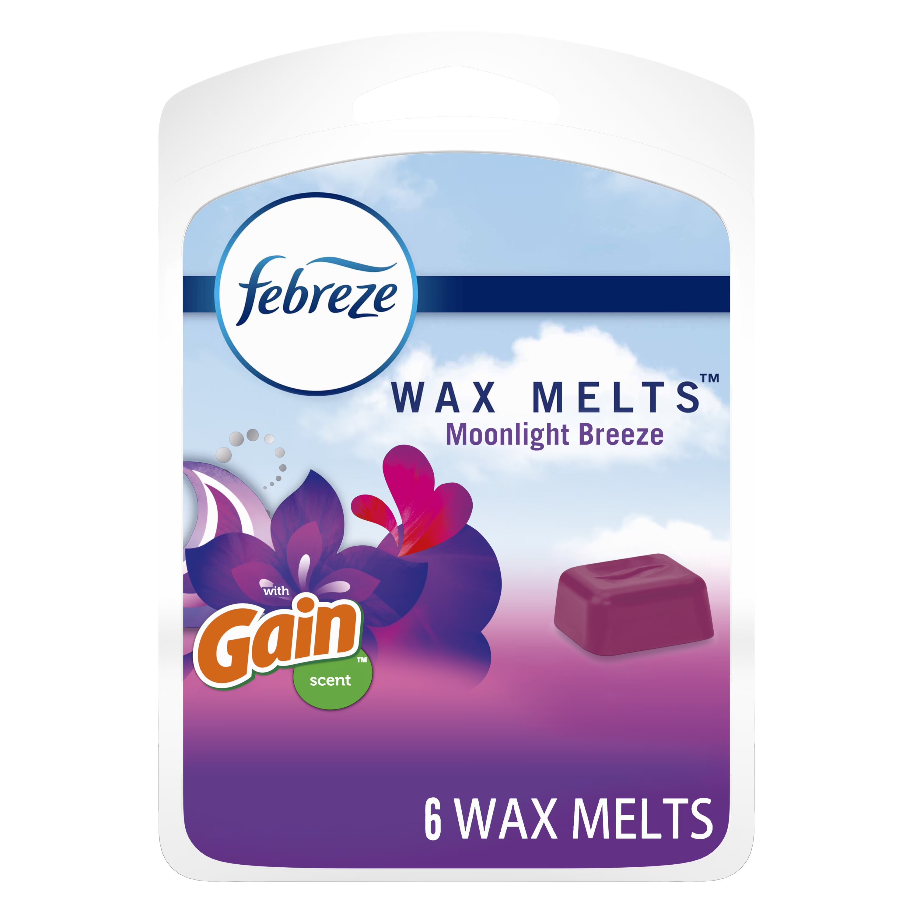 Febreze Odor-Fighting Wax Melts Air Freshener Refills with Gain, Moonlight