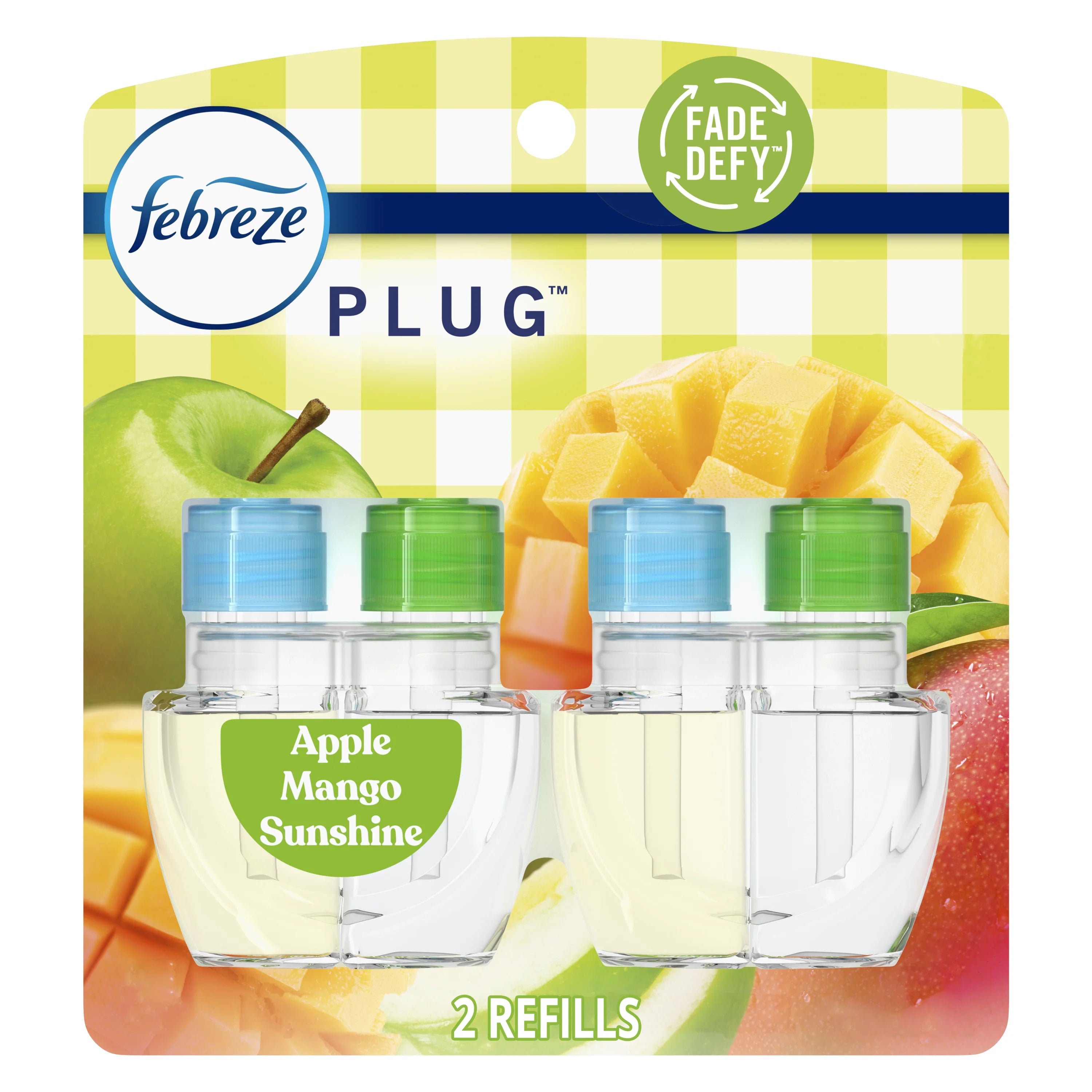 (3 pack) Febreze Air Freshener PLUG Refills, Apple Mango Sunrise, 1.75 fl oz - View 2