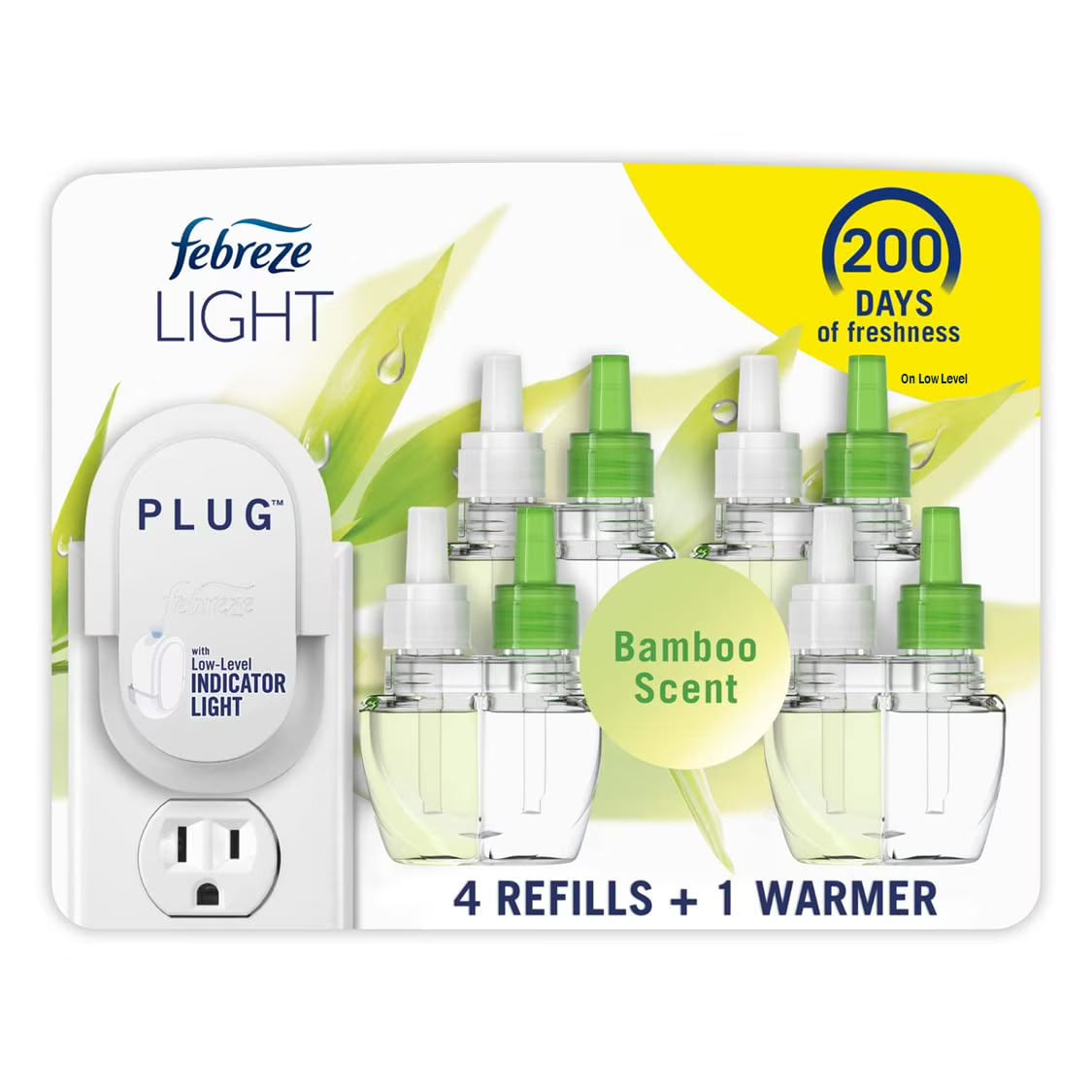 Febreze Plug-In Air Freshener, Odor-Fighting Scented Oil Starter Kit, Air