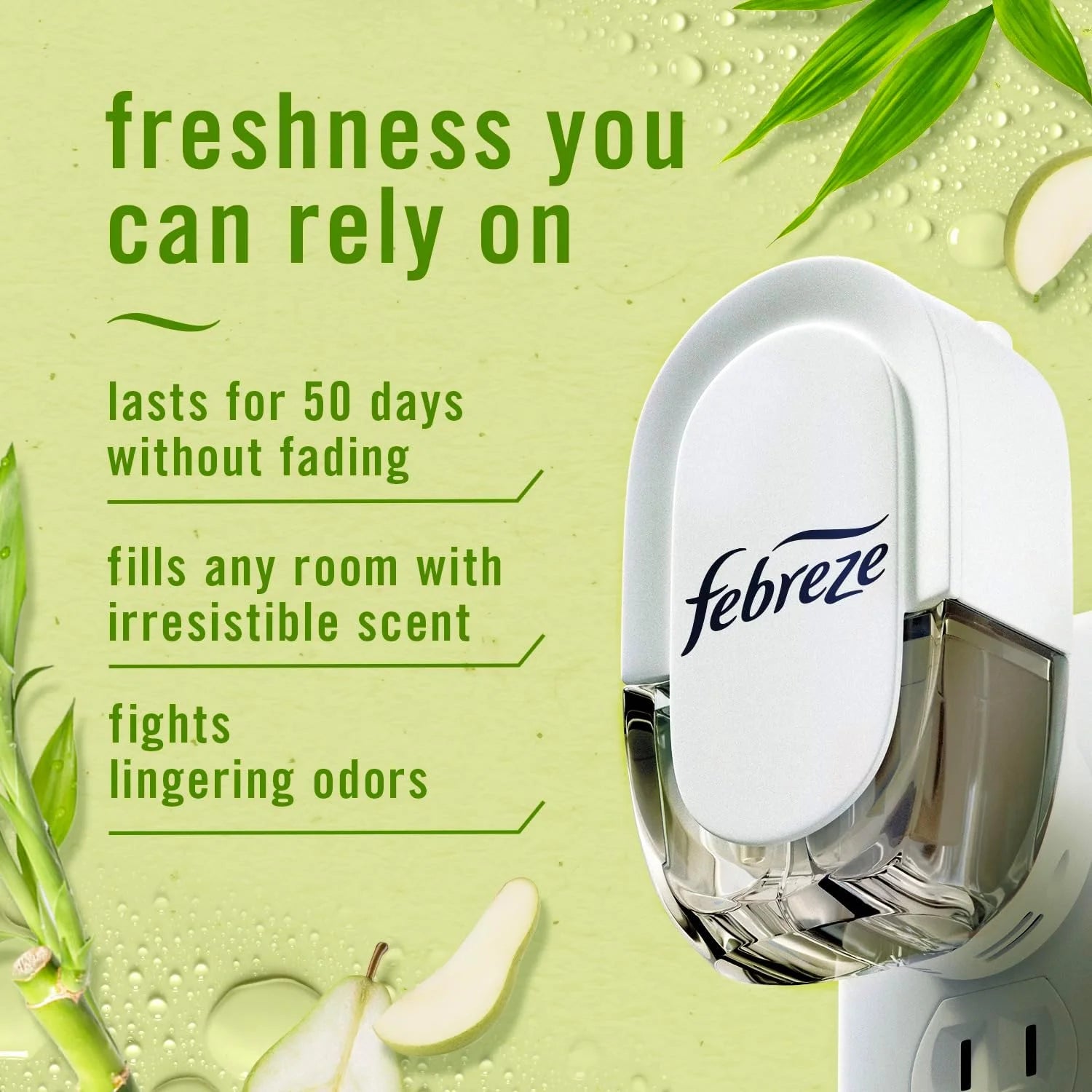 Febreze Plug-In Air Freshener, Odor-Fighting Scented Oil Starter Kit, Air - View 2
