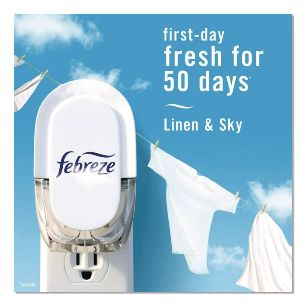 Febreze 80781115 2.63 oz. PLUG Air Freshener Refills - Linen and Sky (6 - View 2
