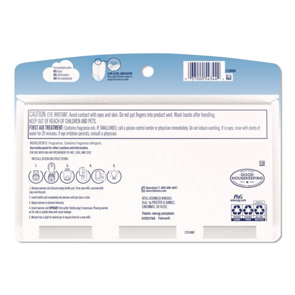 Febreze 80781115 2.63 oz. PLUG Air Freshener Refills - Linen and Sky (6 - View 4