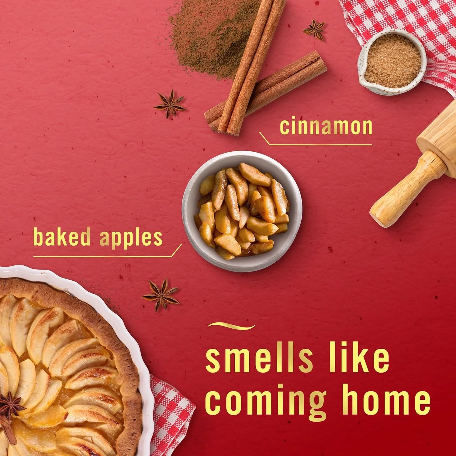 Febreze Odor-Fighting Fade Defy PLUG Air Freshener Baked Cinnamon Apple, - View 4