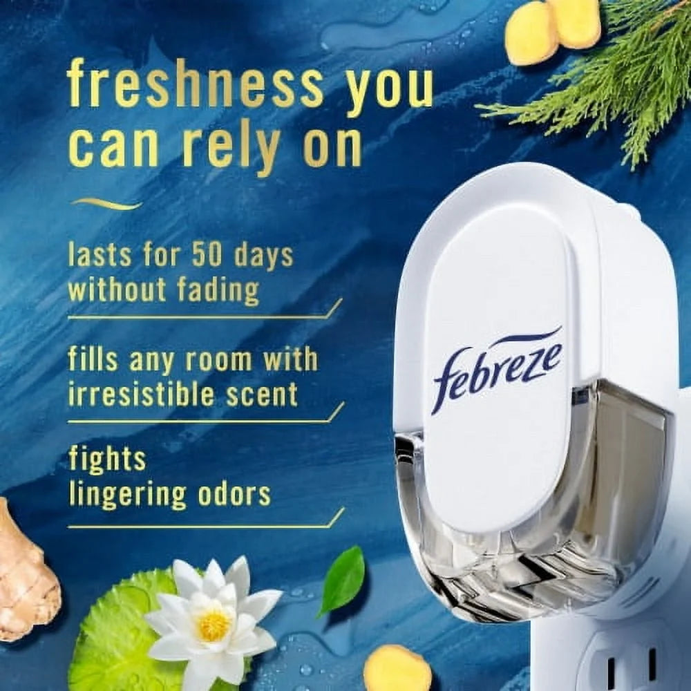 Febreze Origins Fade Defy PLUG Air Freshener & Odor Fighter Ocean Dual Oil - View 2