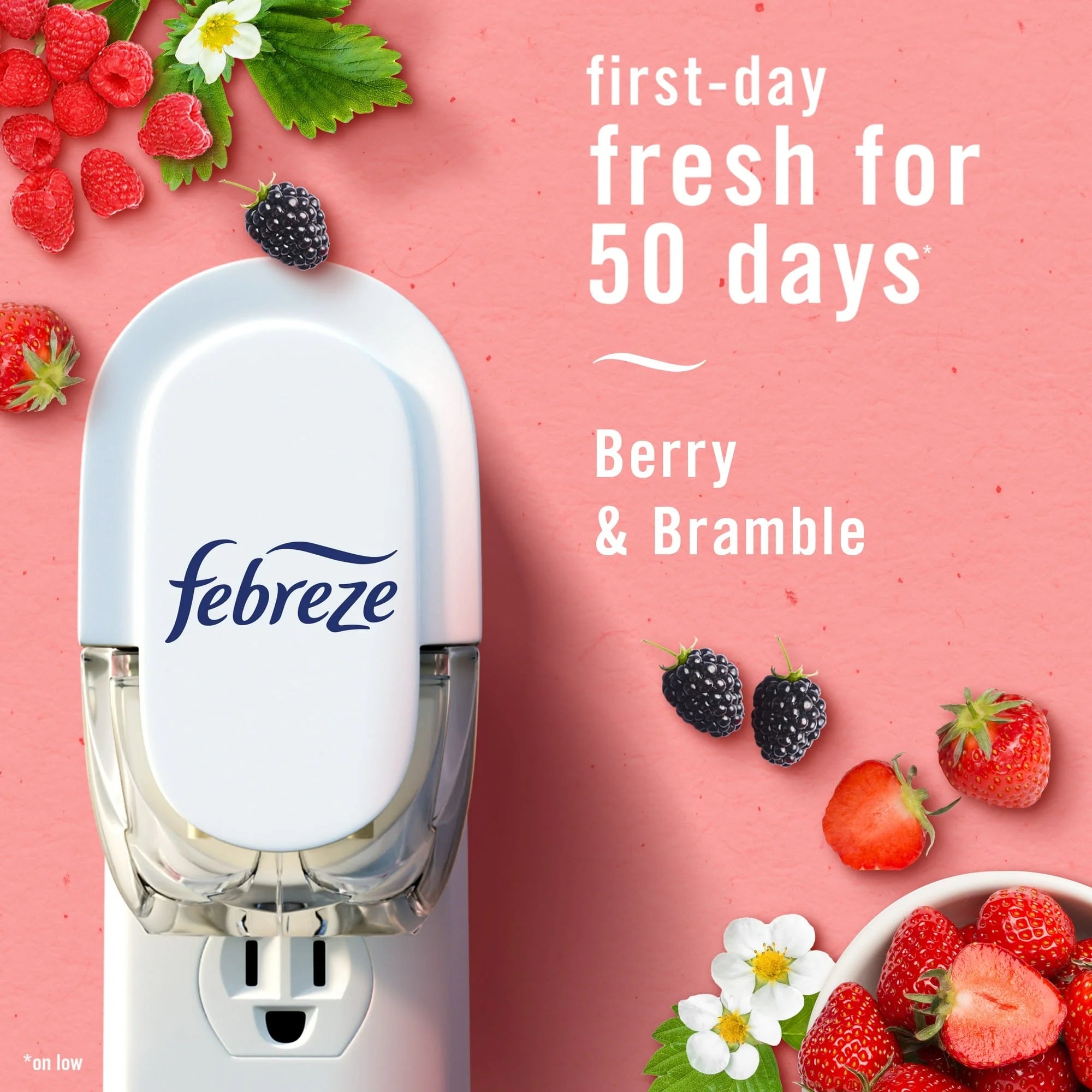 Febreze Plug In Air Freshener, Odor-Fighting Scented Oil Refill, Berry & - View 5