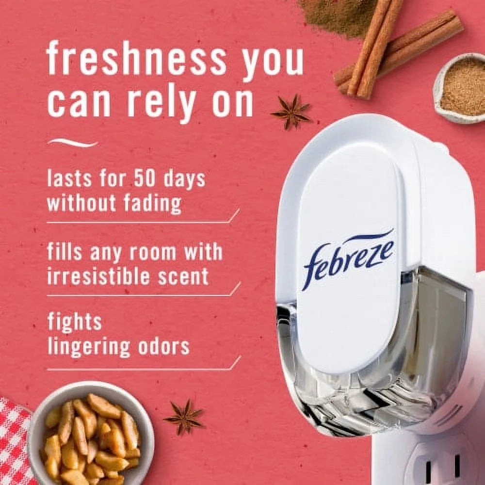 Febreze Odor-Fighting Fade Defy PLUG Air Freshener Apple Cider Oil Refill - View 2