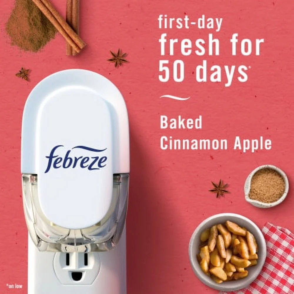 Febreze Odor-Fighting Fade Defy PLUG Air Freshener Apple Cider Oil Refill - View 3