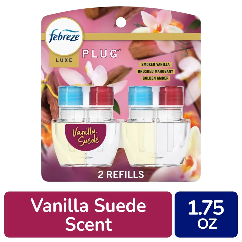 Febreze Plug In Air Freshener Odor-Fighting Scented Oil Refill Vanilla Suede - View 2