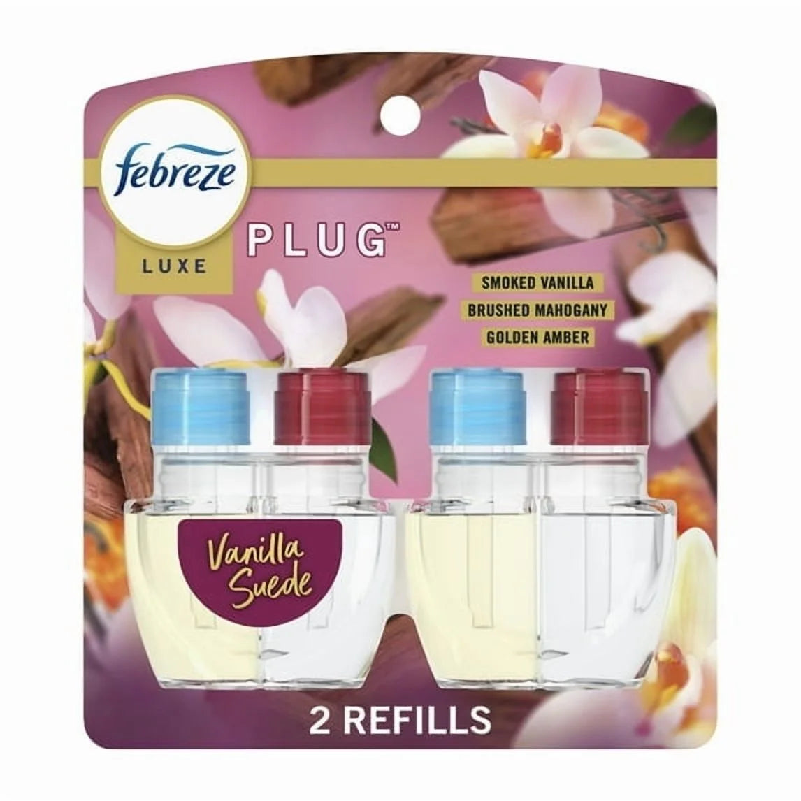 Febreze Plug In Air Freshener, Odor-Fighting Scented Oil Refill, Vanilla Suede - View 2