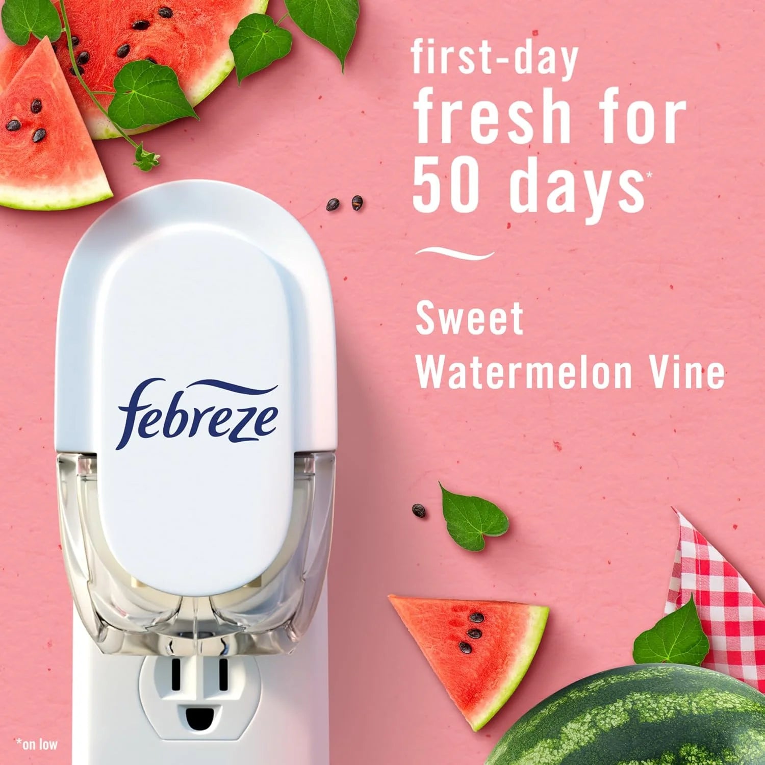2X - Febreze Plug Triple Refill Air Freshener Sweet Watermelon Vine - 3ct - View 4