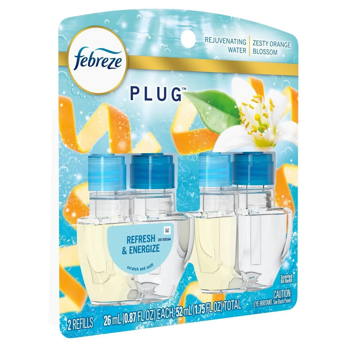 Febreze Plug Dual Refill Air Freshener Refresh Energize - 2ct - View 2