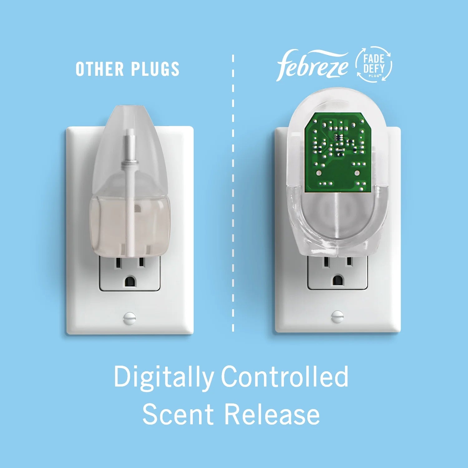 Febreze Plug Air Freshener Scented Oil Refill, Bora Bora Waters, 1 Count - View 3