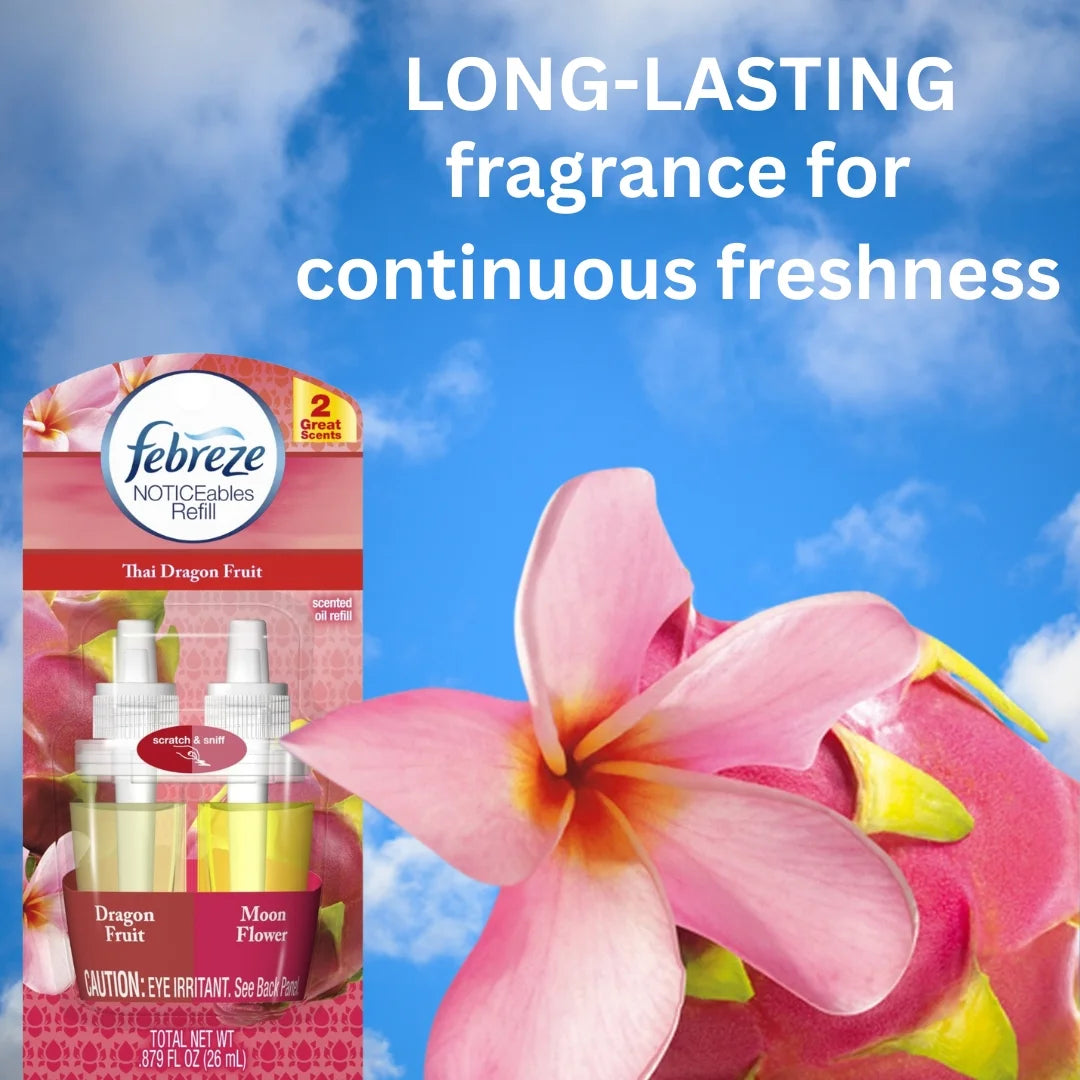 Febreze Noticeables Thai Dragonfruit Refills - 0.879oz Pack of 4 - View 2