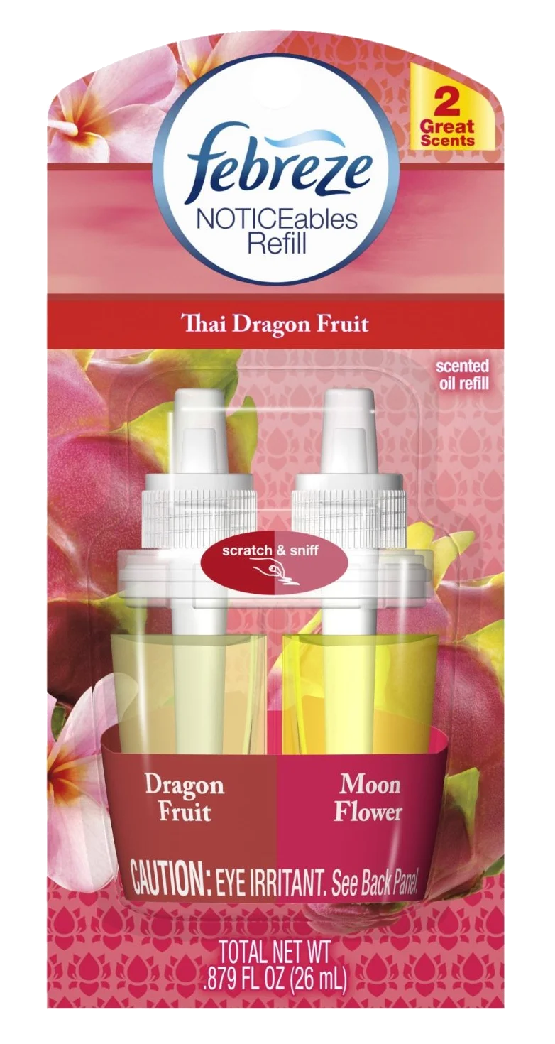Febreze Noticeables Thai Dragonfruit Refills - 0.879oz Pack of 4 - View 3
