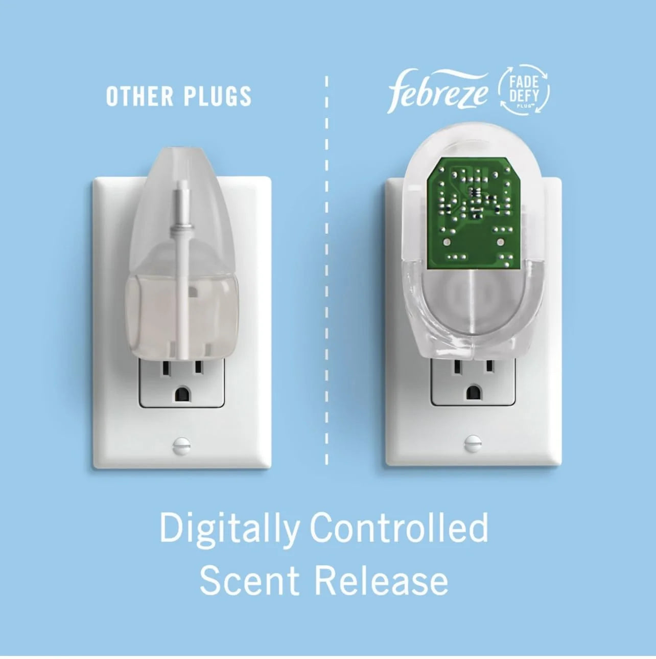 Febreze Plug In Air Fresheners, Mediterranean Lavender, April Downy, Odor - View 3