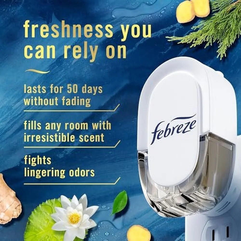 Febreze Origins Fade Defy PLUG Air Freshener & Odor Fighter, Ocean, 2 .87 fl. - View 2