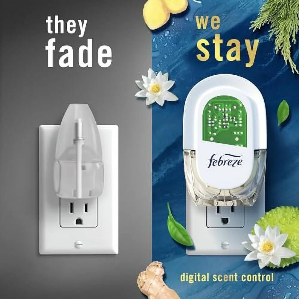 Febreze Origins Fade Defy PLUG Air Freshener & Odor Fighter, Ocean, 2 .87 fl. - View 5
