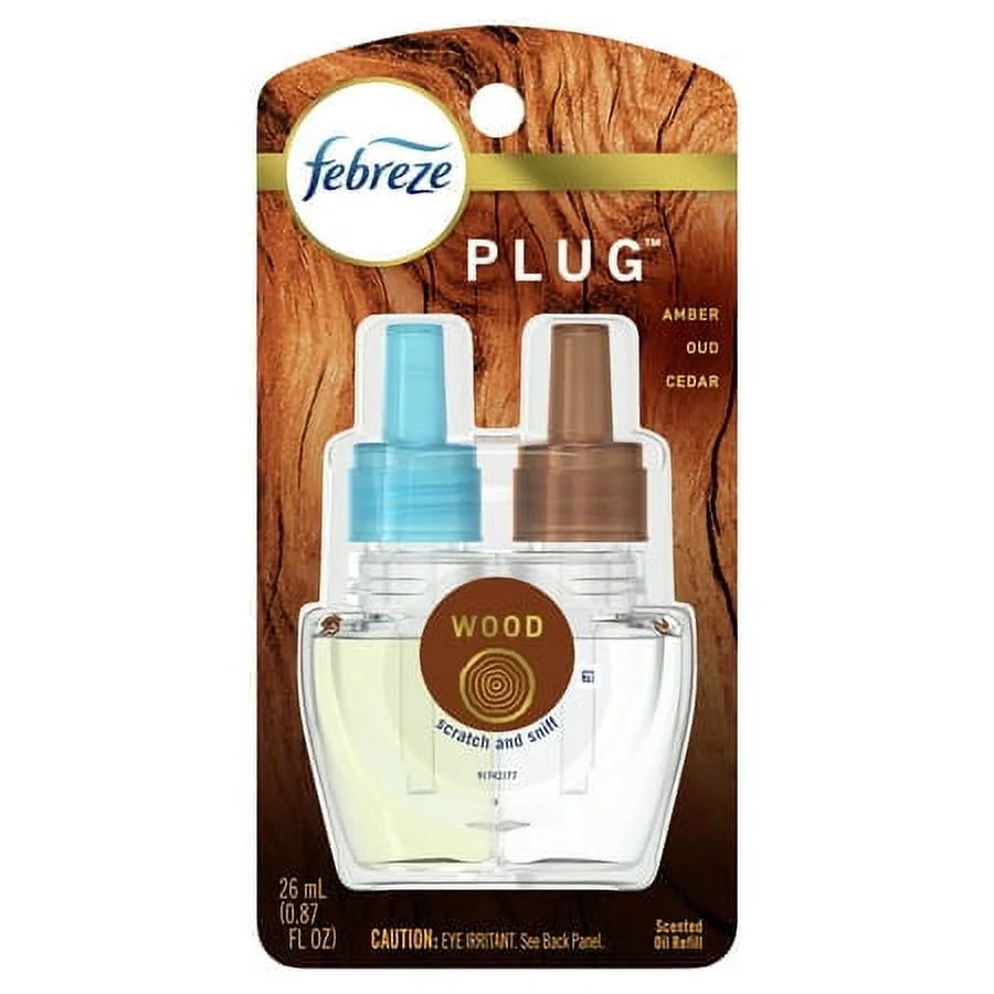 Febreze Origins Fade Defy PLUG Air Freshener & Odor Fighter, Wood, (1) .87 oz - View 2