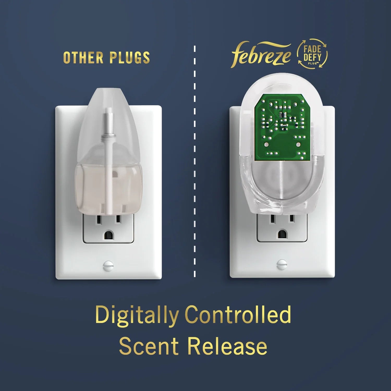 Febreze Origins Fade Defy PLUG Air Freshener & Odor Fighter, Wood, (1) .87 oz - View 6
