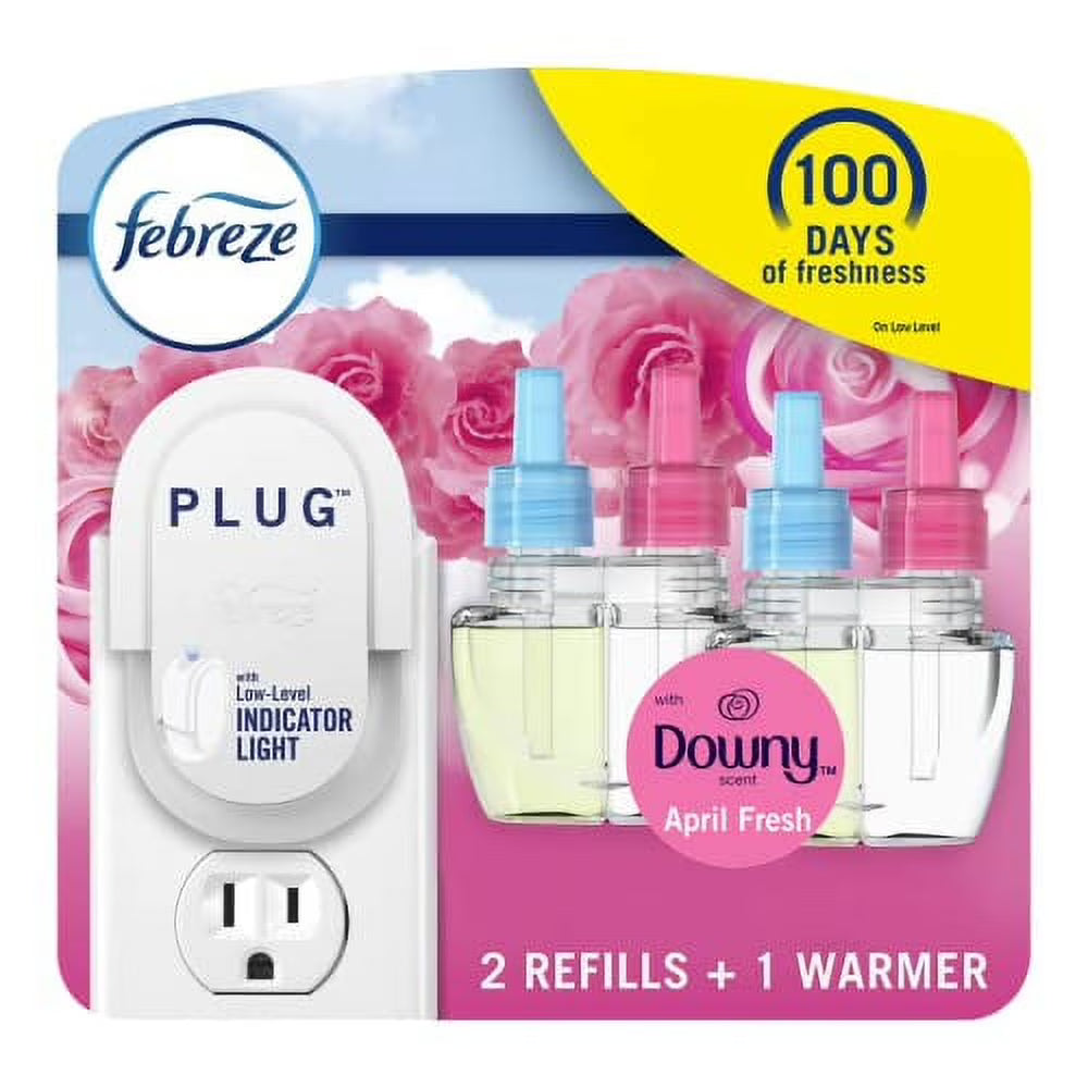 Febreze Plug In Air Fresheners, Downy April Fresh Scent, Odor Eliminator for