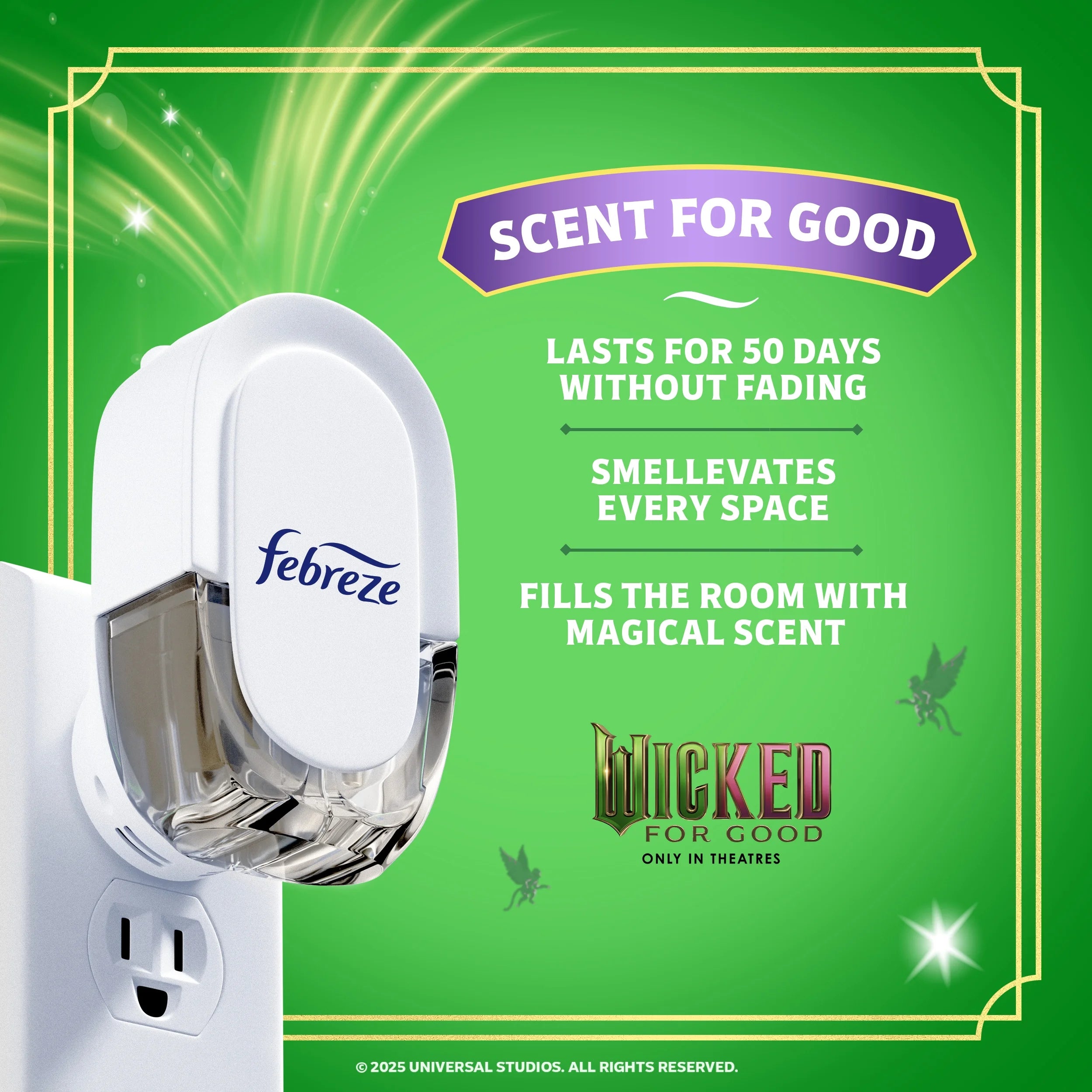 Febreze Plug In Air Freshener, "Wicked: For Good" Limited Edition, - View 2