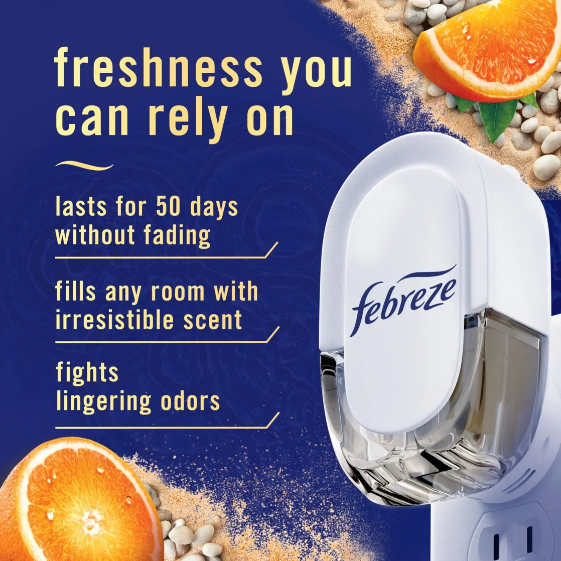 Febreze Plug In Air Freshener, Odor-Fighting Scented Oil Refill, Tranquil - View 2