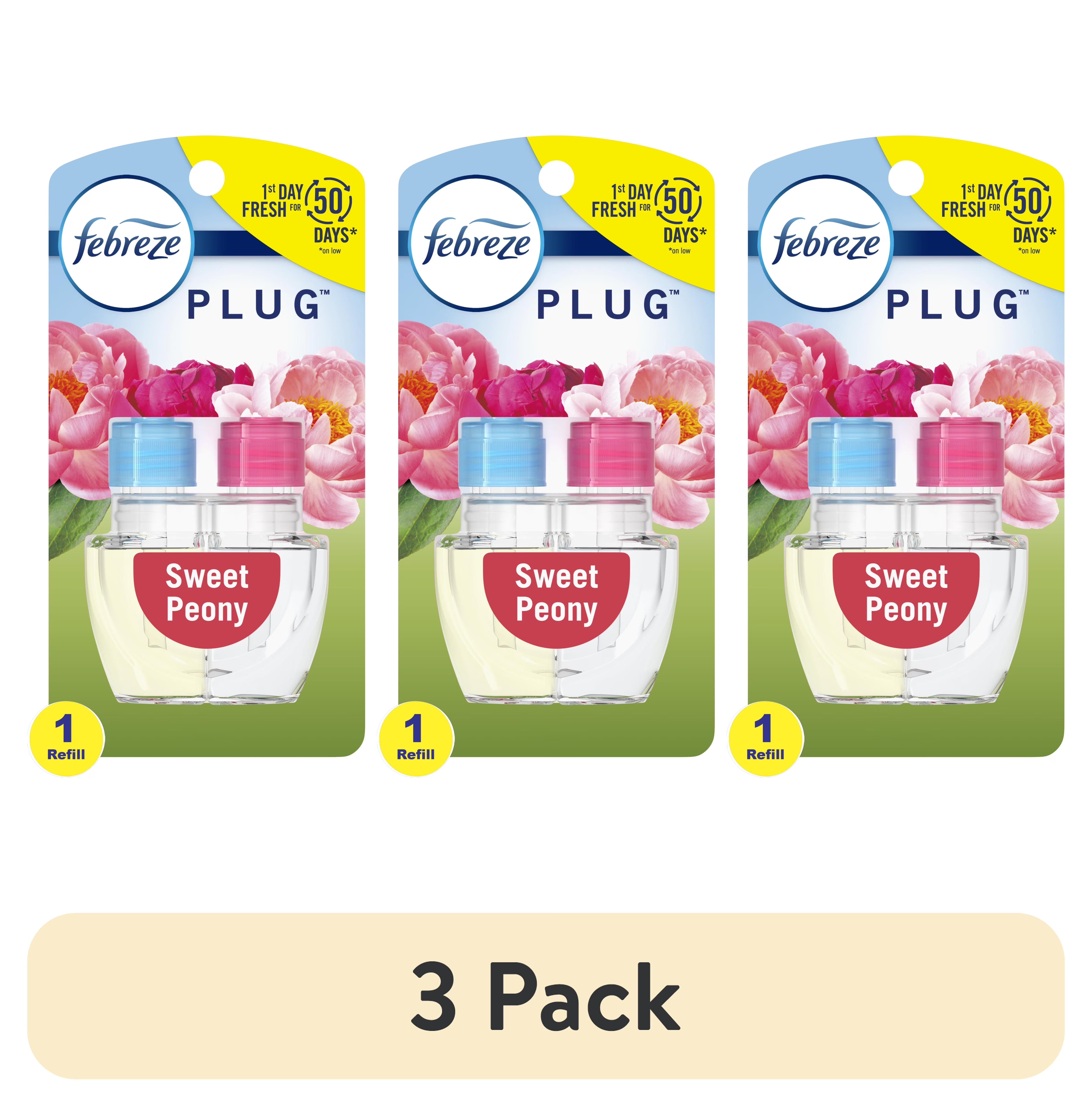 Febreze Odor-Fighting Fade Defy PLUG Air Freshener Sweet Peony, 0.87 fl. oz. - View 2