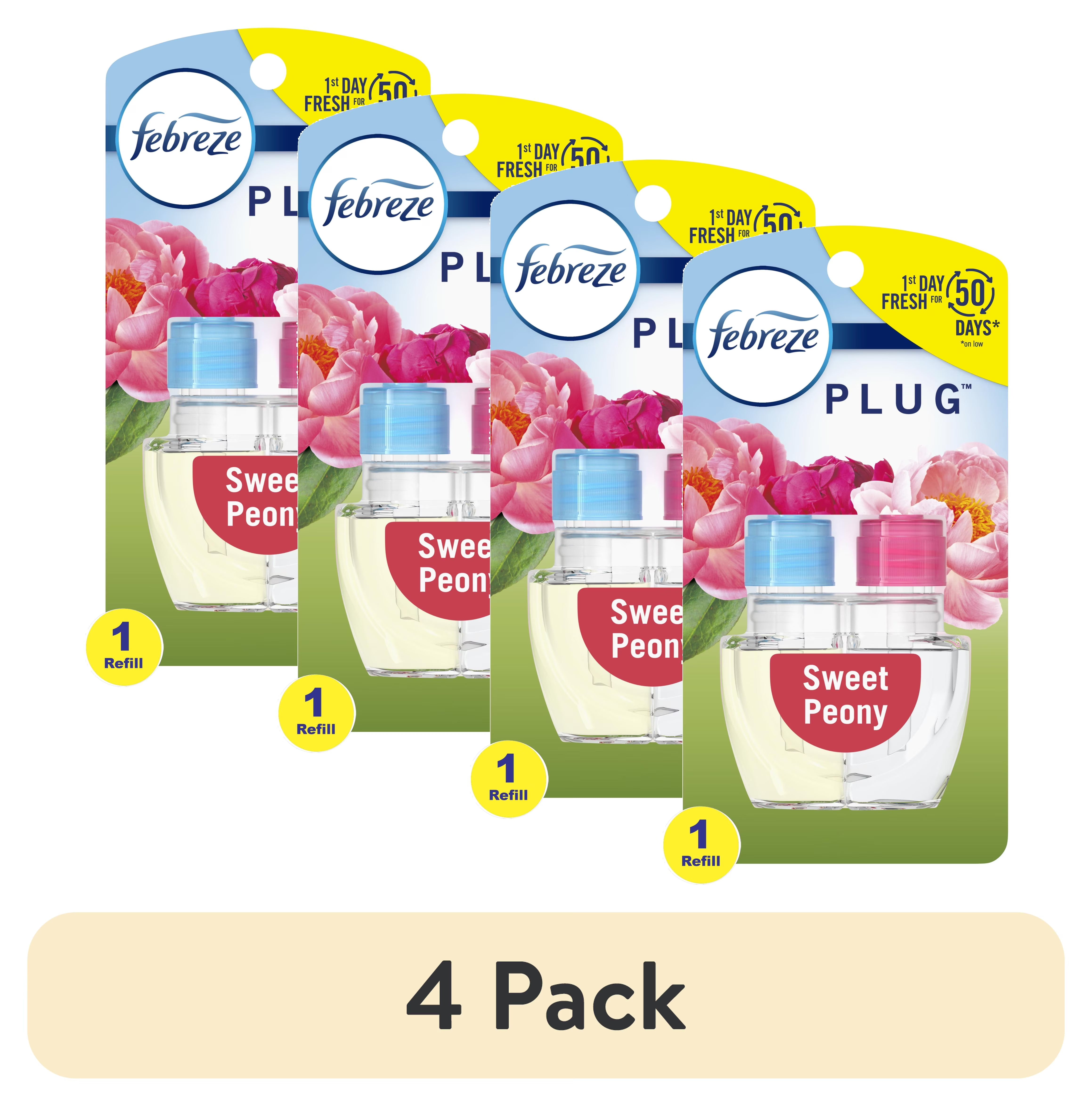 Febreze Odor-Fighting Fade Defy PLUG Air Freshener Sweet Peony, 0.87 fl. oz. - View 3