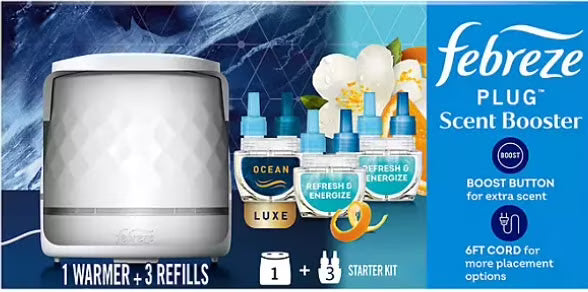 Febreze PLUG Scent Booster Kit, CALM Lavender + Vanilla Bean and April Fresh, 1 - View 2