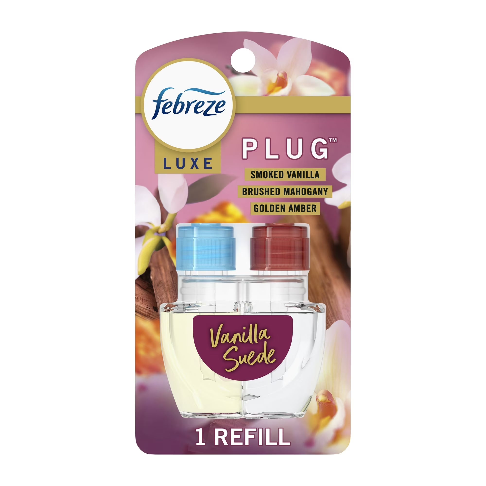 Febreze Plug In Air Freshener, Odor-Fighting Scented Oil Refill, Vanilla Suede - View 2