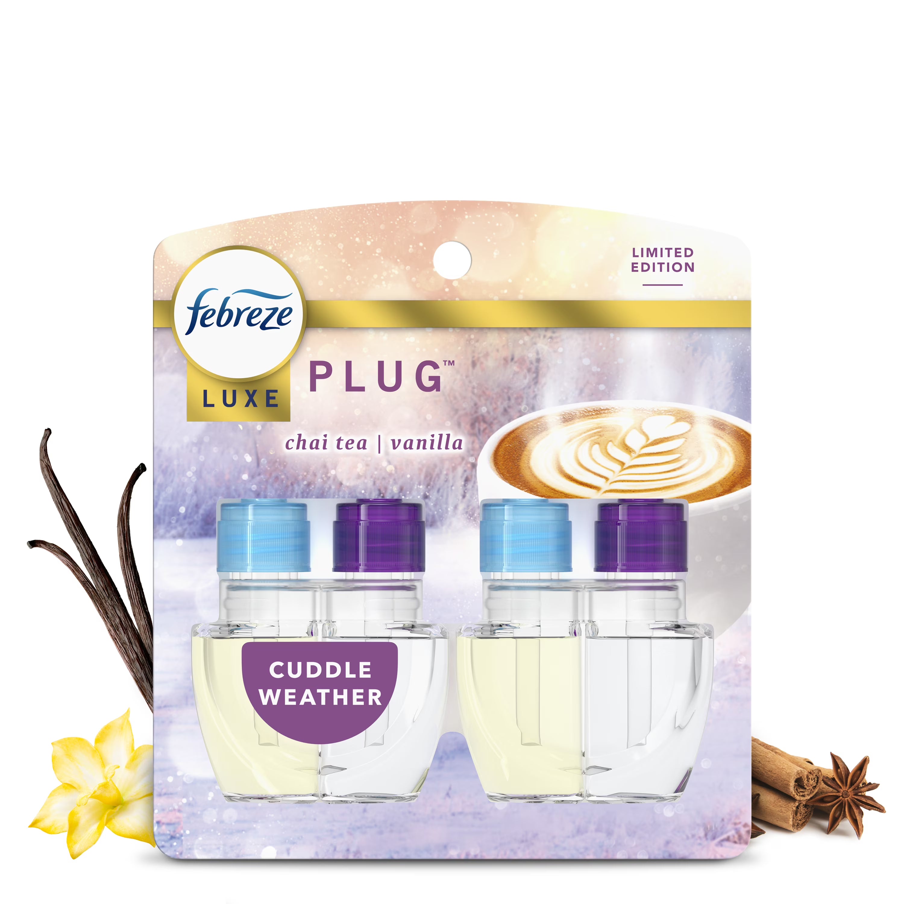 Febreze Plug In Air Freshener, Odor-Fighting Scented Oil Refill, Cuddle