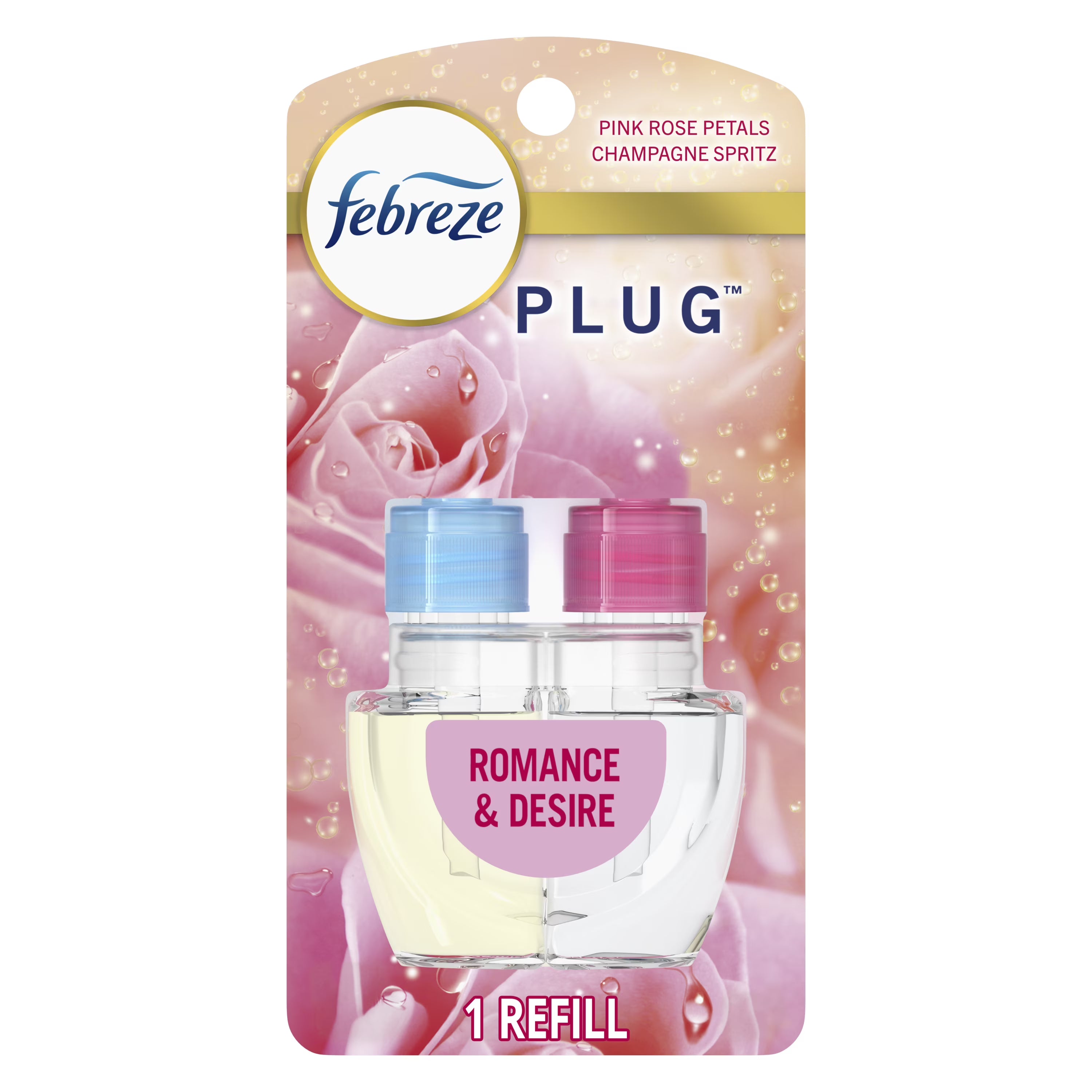 Febreze Plug In Air Freshener, Odor-Fighting Scented Oil Refill, Romance &