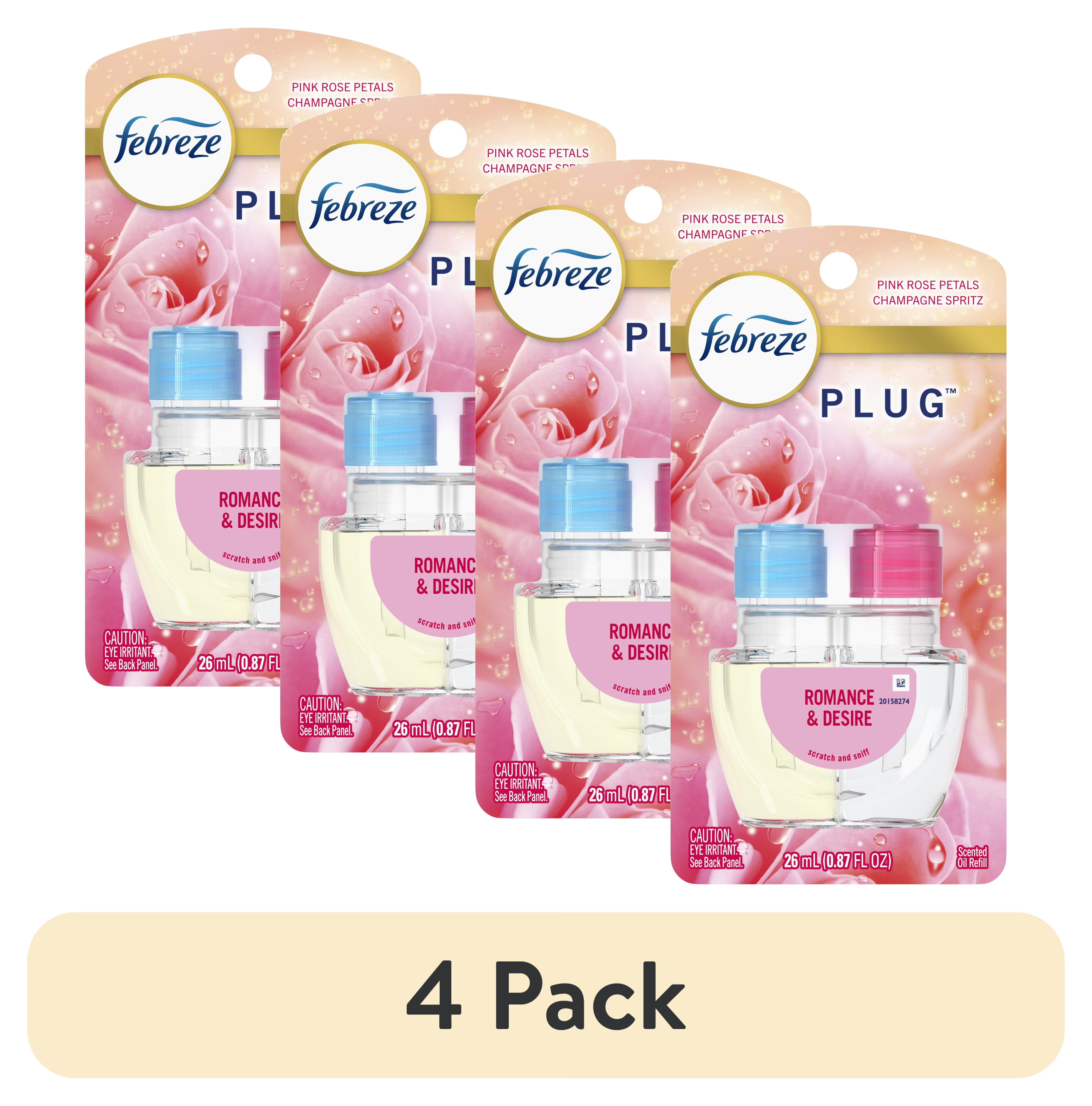 Febreze Plug In Air Freshener, Odor-Fighting Scented Oil Refill, Romance & - View 2