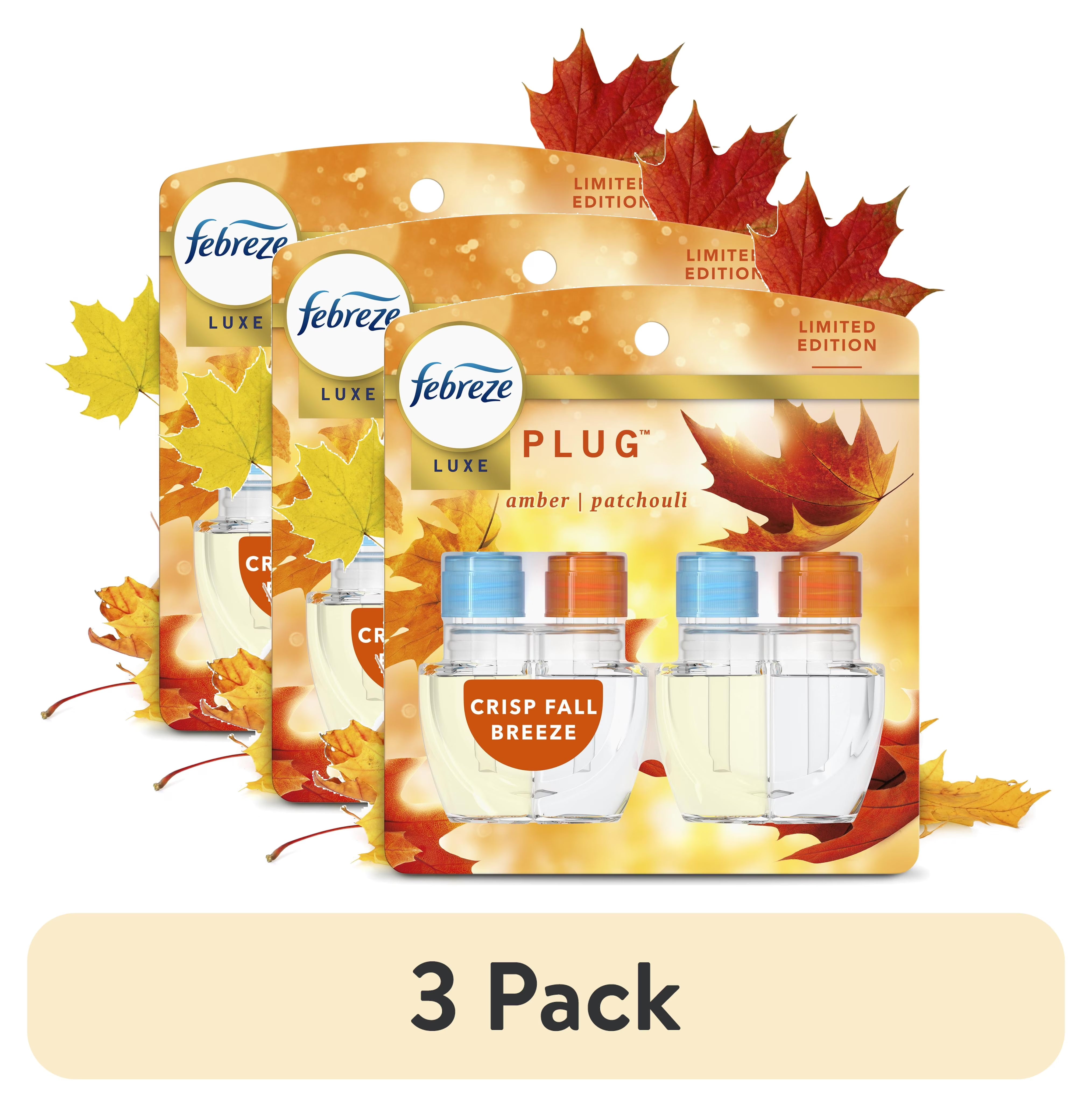 Febreze Plug Refill Odor-Fighting Air Freshener Crisp Fall Breeze Scent, 2 - View 2